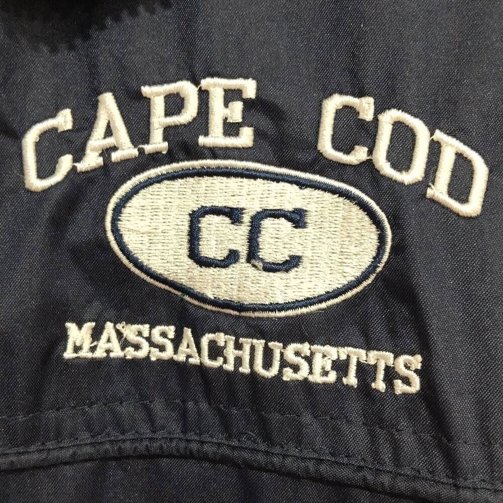 Cape Cod Windbreaker by Richie's Sportswear, XXL, Zipper Front, Navy Blue